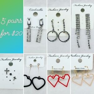 5 for $15 earrings